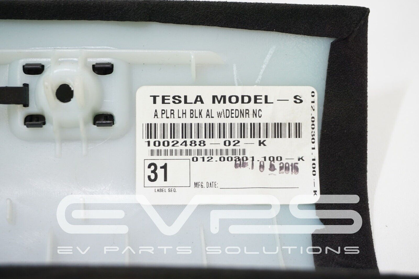 Tesla Model S (2012-2021) OEM LH A-Pillar Trim Black 1002488-02-K