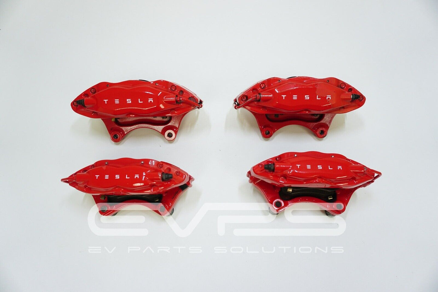 Tesla Model S (2012-2017) OEM Red Brembo Brake Caliper Front & Rear Set