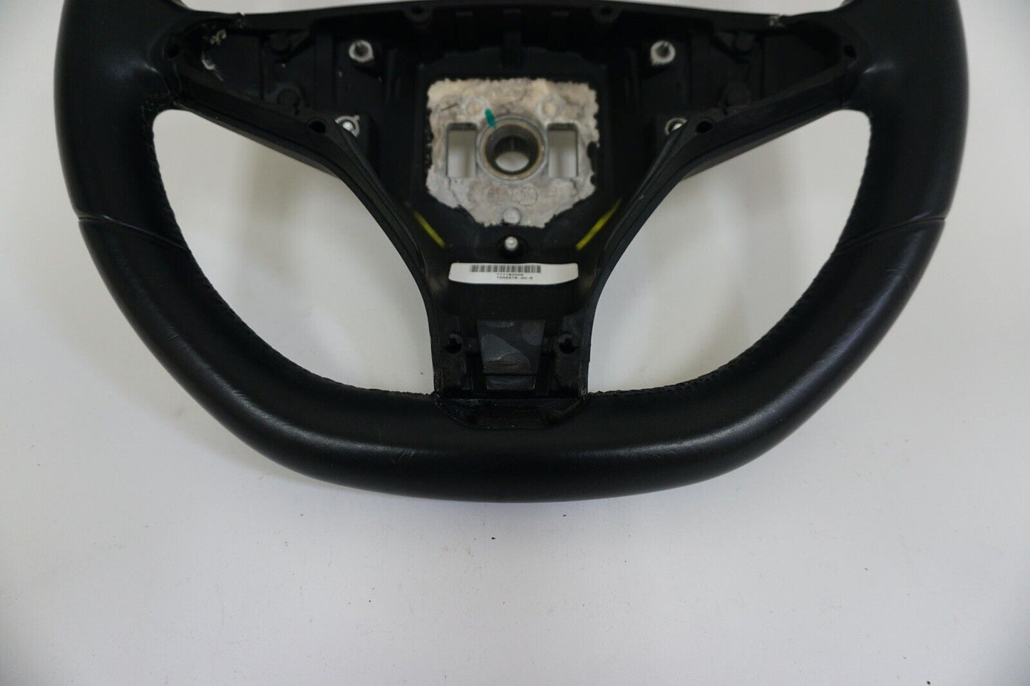 Tesla Model S (2012-2017) OEM Black Leather Steering Wheel 1005279-00-D