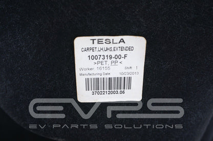 Tesla Model S (2012-2016) OEM Left Hand Upper Extended Carpet Trim 1007319-00-F